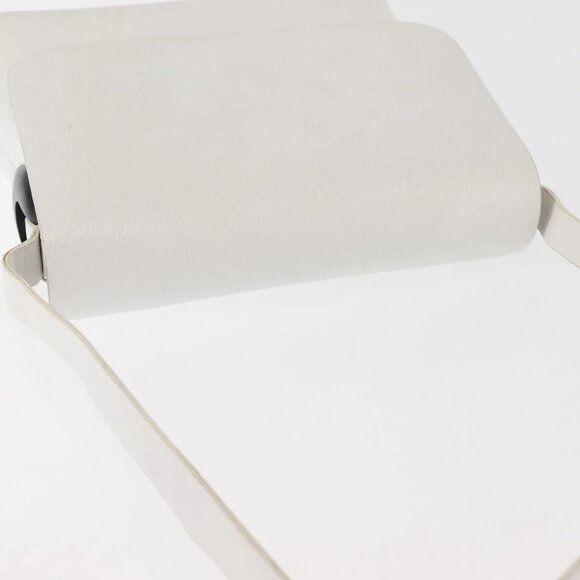 GUCCI Shoulder Bag Leather White Silver 001 1998 1767 Auth BA5637 - Picture 7 of 16